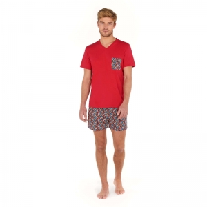 Pyjama short Turbie ROOD