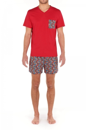 Pyjama short Turbie ROOD