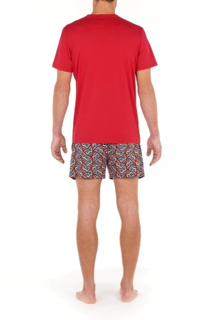 Pyjama short Turbie ROOD