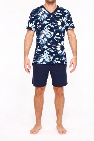 Vincent, herenpyjama short NAVY