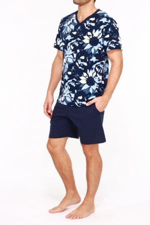 Vincent, herenpyjama short NAVY