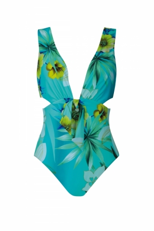 Sunflair badpak flowers TURQUOISE