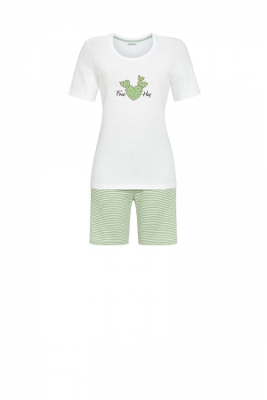 Pyjama met short WIT