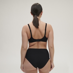 Escale slip hoge taille ZWART