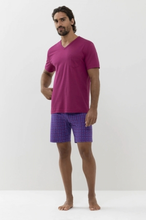 Herenpyjama Serie Big Dots BORDEAUX