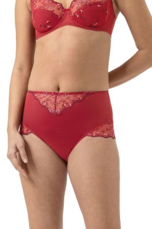 Delightful hoge taille slip GALA RED
