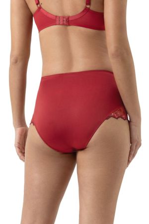 Delightful hoge taille slip GALA RED