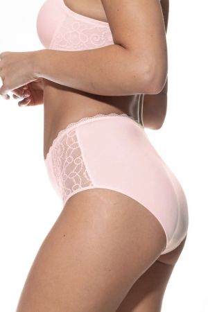 Amorous slip hoge taille BONBON PINK