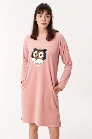 Slaapkleedje Walt Wijze Uil ROZE