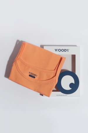 Woody meisjes singlet ORANJE