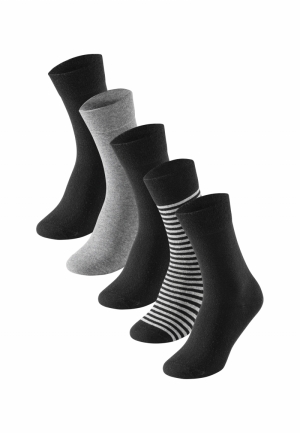Herenkousen Stay Fresh 5P Blue GREY-BLACK