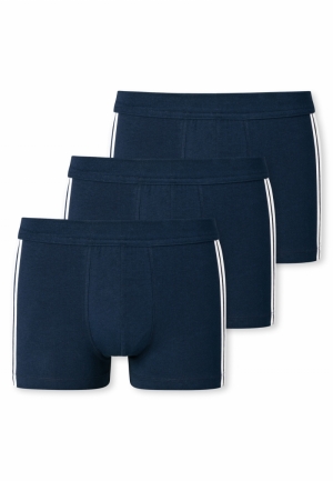 Shorts 3-pack biokatoen BLAUW