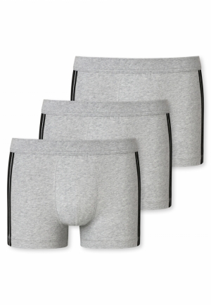Shorts 3-pack biokatoen GRIJS