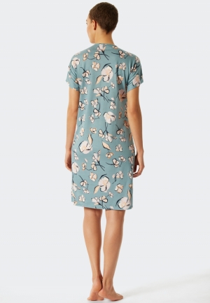 Nachtkleed Modern Floral GRIJS