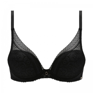 Festivité plunge t-shirt bh ZWART