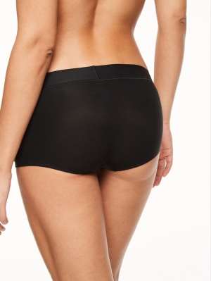 Soft stretch boyshorts XS-XL ZWART