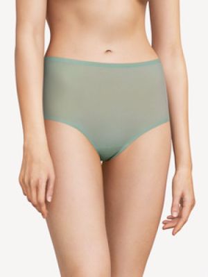 Soft stretch high waist briefs OCEAN GREEN