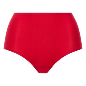 Soft stretch high waist briefs POPPY RED