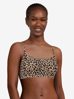 Soft Stretch Padded Bralette LEOPARD PRINT