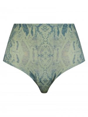 Soft stretch high waist briefs PYTHON PRINT