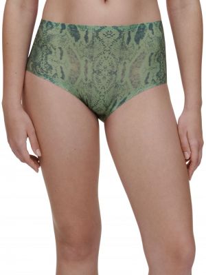 Soft stretch high waist briefs PYTHON PRINT