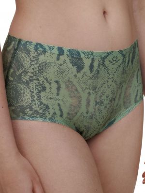 Soft stretch high waist briefs PYTHON PRINT