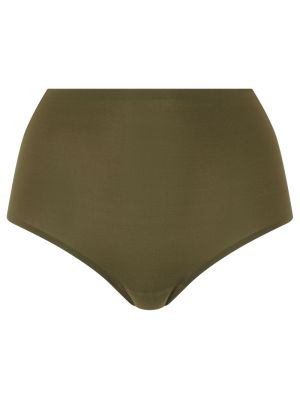 Soft stretch high waist briefs KHAKI