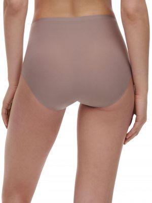 Soft stretch high waist briefs BURNED PINK