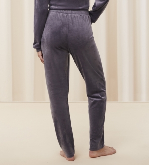 Cosy Comfort Velour broek SLATE