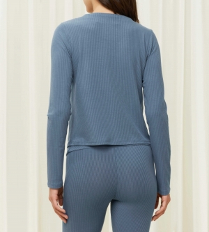 Natural Spotlight Rib broek BLAUW