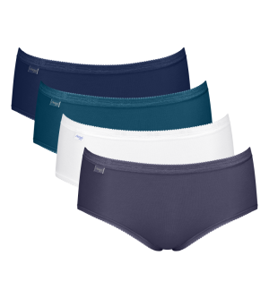 Basic+ Midi 4-pack WHITE-BLUE