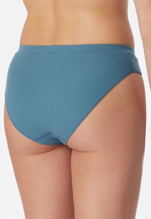 Rioslip dubbelrib BLAUWGRIJS