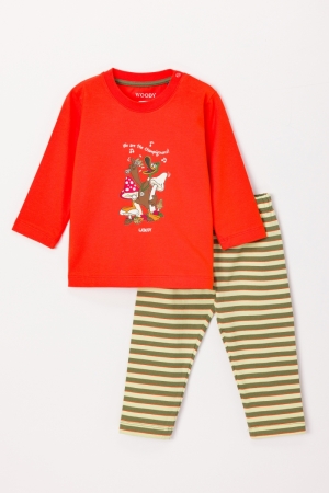 Babypyjama eend Otis ROOD