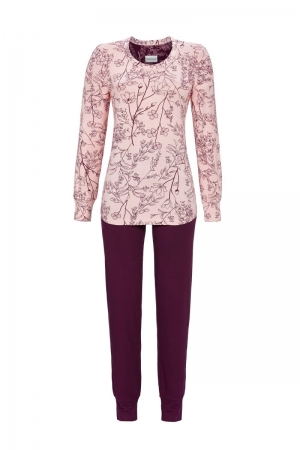 Pyjama met bloemenmotief BORDEAUX