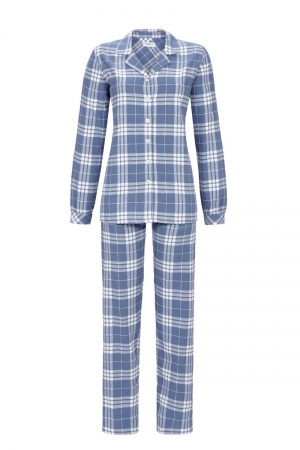 Pyjama in flanel BLUE INDIGO