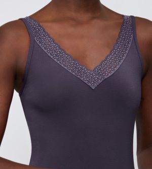 Feel of Modal Tank Top INK GRAY