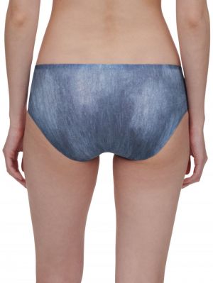 Soft stretch hipster XS-XL BLUE DENIM PRIN