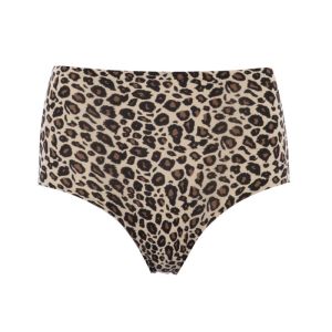 Soft stretch high waist briefs LEOPARD PRINT