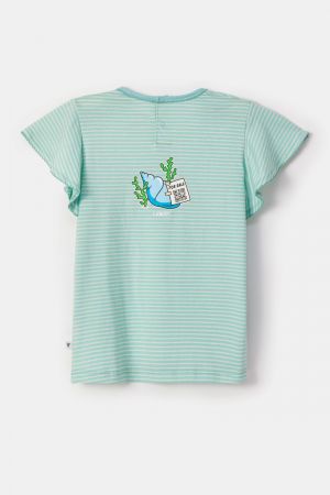 Meisjespyjama heremietkreeft TURQUOISE