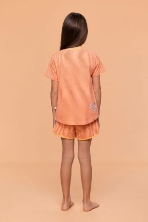 Meisjespyjama lieveheersbeest ORANJE