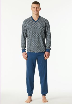 Lange pyjama Comfort Nightwear OCEAN BLUE