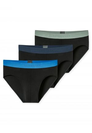 Rioslip set van 3 meerkleurig ZWART