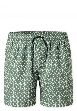 Zwemshort met grafisch patroon KAKI
