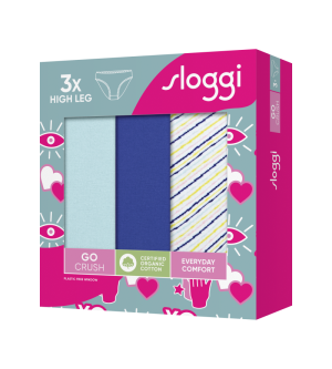 Sloggi GO Crush High Leg 3P BLUE