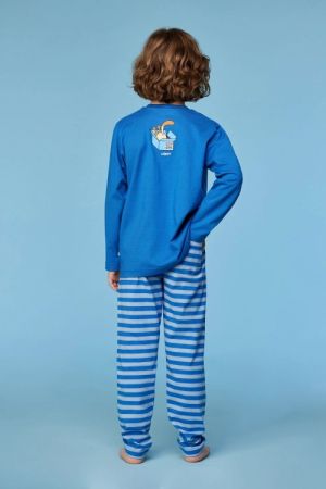 Jongenspyjama Kuki Kat DONKERBLAUW