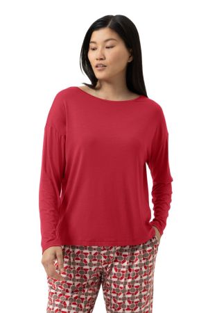 Pyjama shirt lange mouw GALA RED