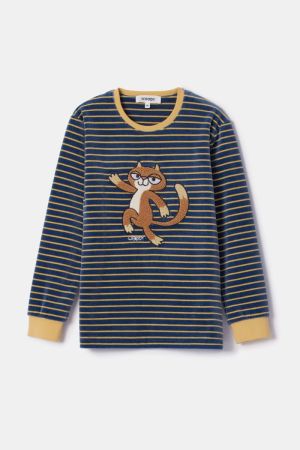 Jongenspyjama Kuki Kat BLAUWGRIJS