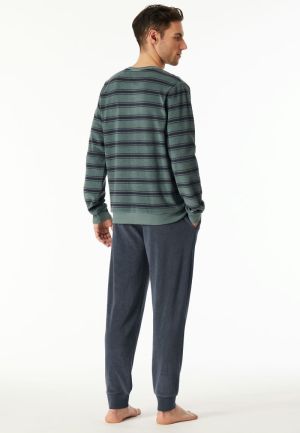 Lange pyjama sponsstof MINERAAL