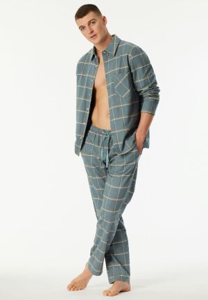 Lange pyjama flanel MINERAAL