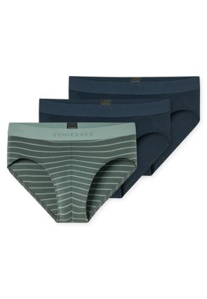 Rioslip set van 3 meerkleurig GROEN-BLAUW